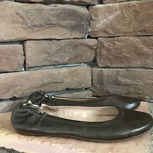 LL Bean Dark Green ballet flats / size 9.5